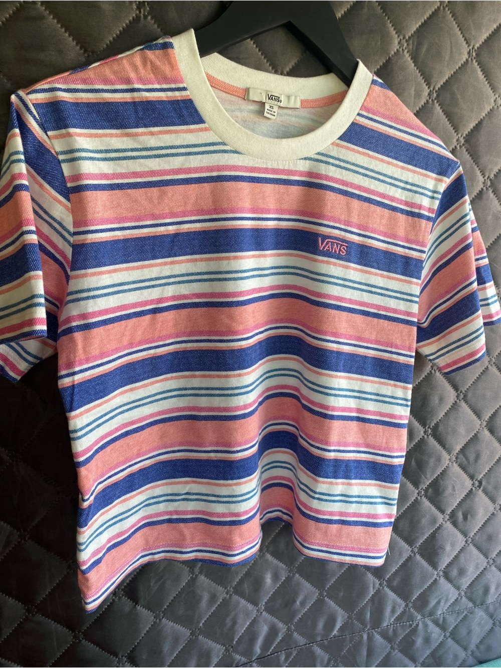 Vans Wazzy Stripe Cropped Knit Tee Shirt - Multicolor xs